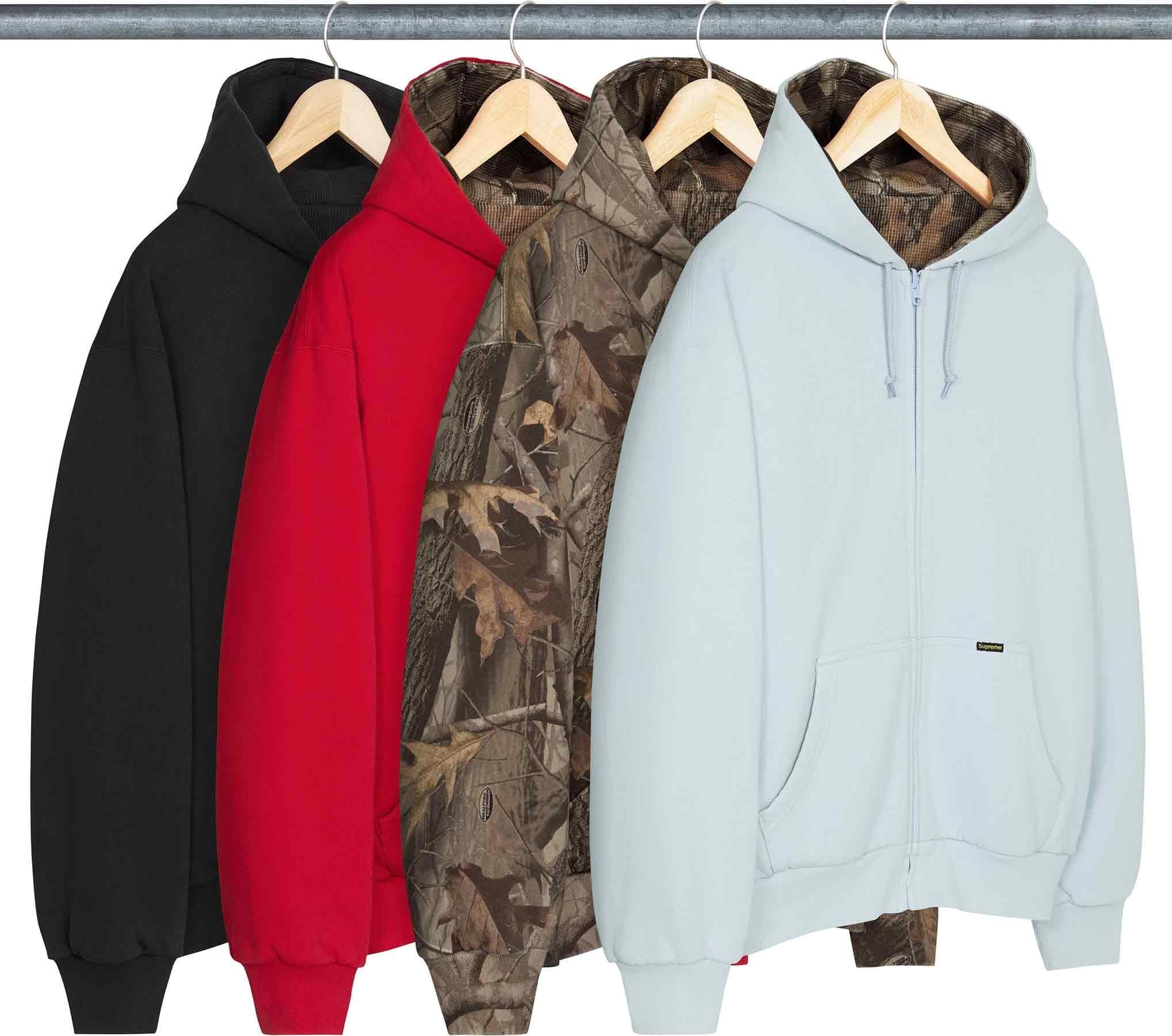Reversible Work Zip Up Hooded Sweatshirt